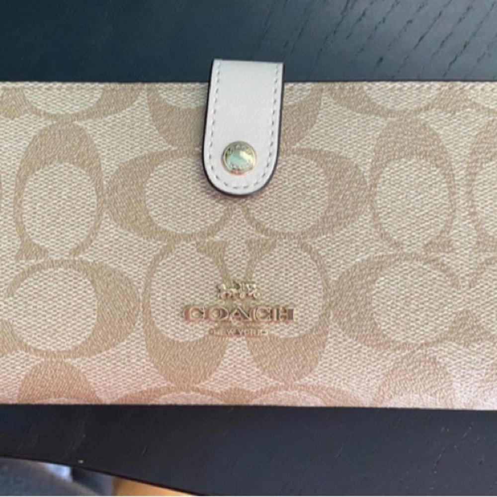 SOLD - Coach Signature slim wallet